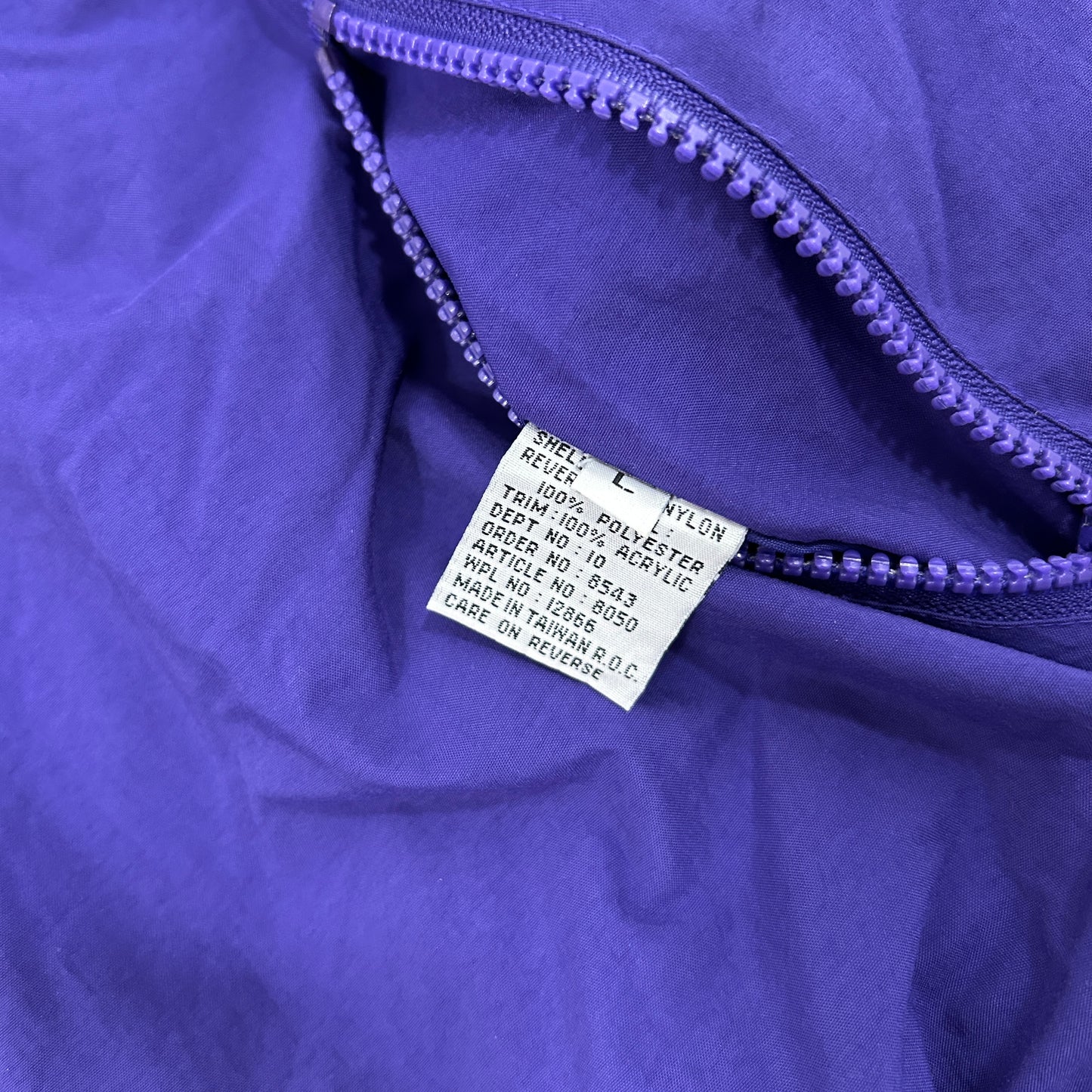 Vintage Reversible Jacket 90s Fleece Windbreaker Coat