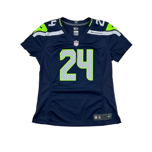 Seattle Seahawks Jersey Womens #24 Marshawn Lynch