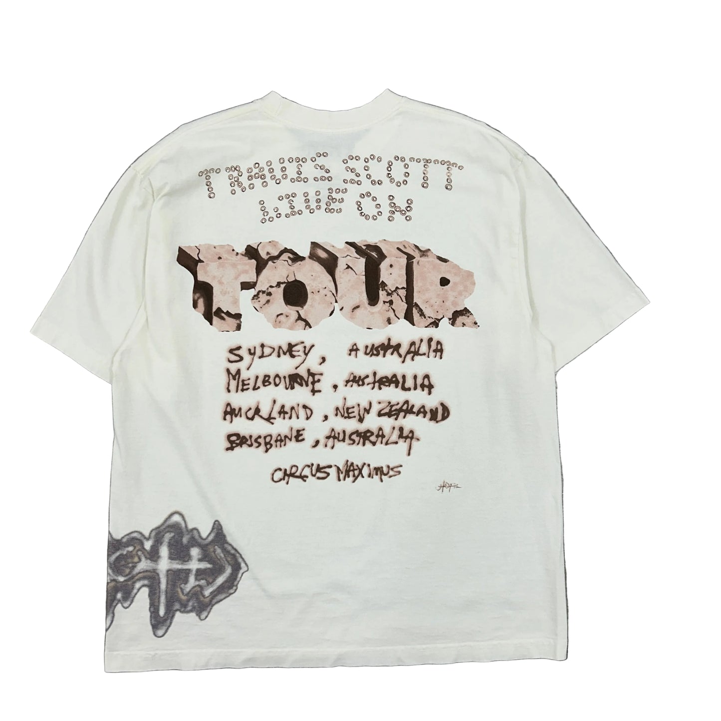 Cactus Jack by Travis Scott Utopia Tour Skitzo Circus Maximus Tee White