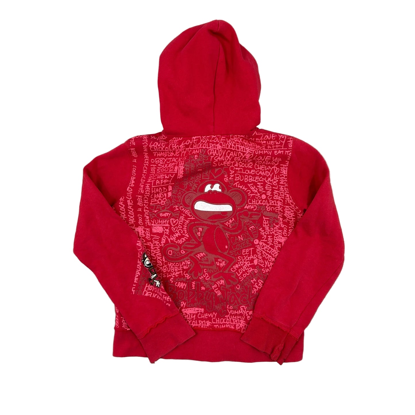 Y2K 2000s Bobby Jack Monkey Zip Up Hoodie