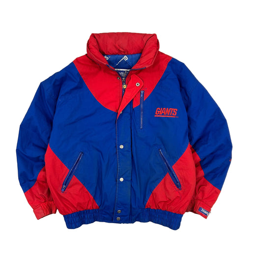 Vtg NY GIANTS Insulated Triple Fat Goose Jacket