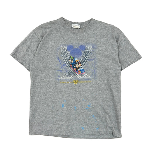 Vtg Disney Mickey Mouse California Adventure Screamin Ride Kids Tee