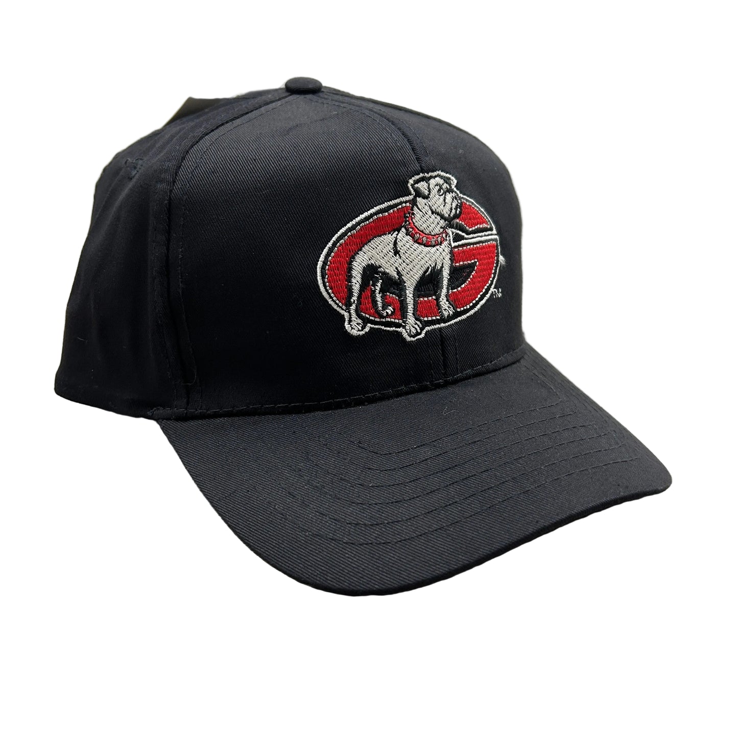 Vtg Georgia Bulldogs Logo 7 Black Snapback