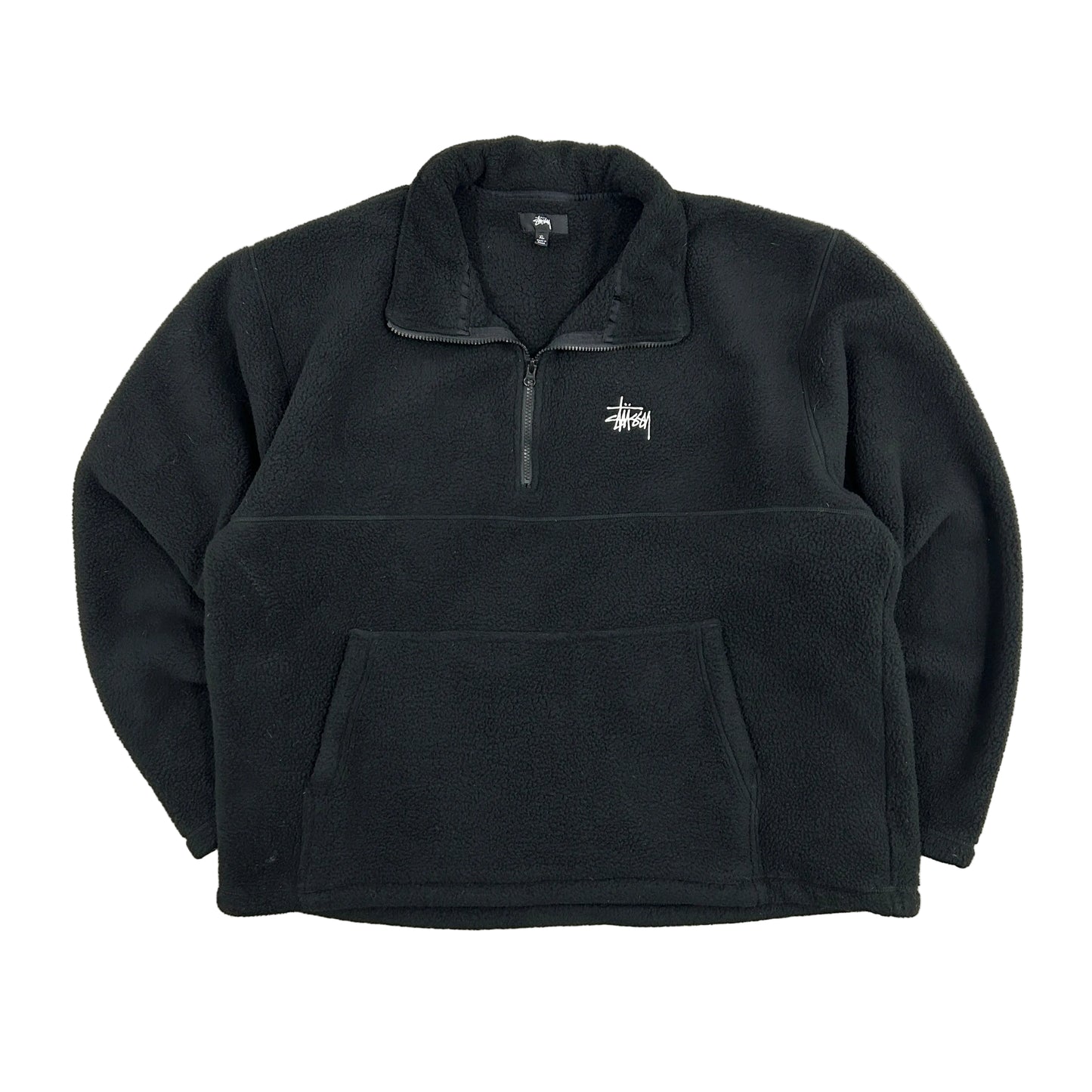 Stüssy Black Half-Zip Sweater