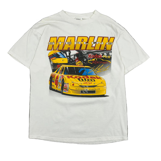 Vtg 1990s Sterling Marlin Kodak Racing NASCAR Tee