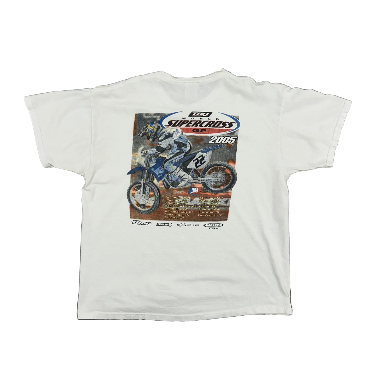 Vtg THQ World Supercross GP 2005 Tee
