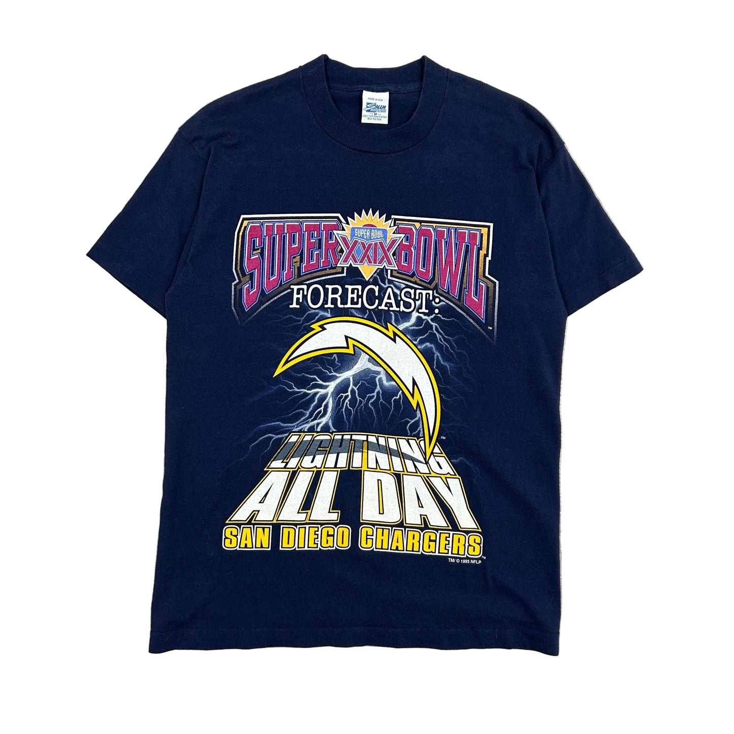1995 Vtg Chargers Super Bowl Tee