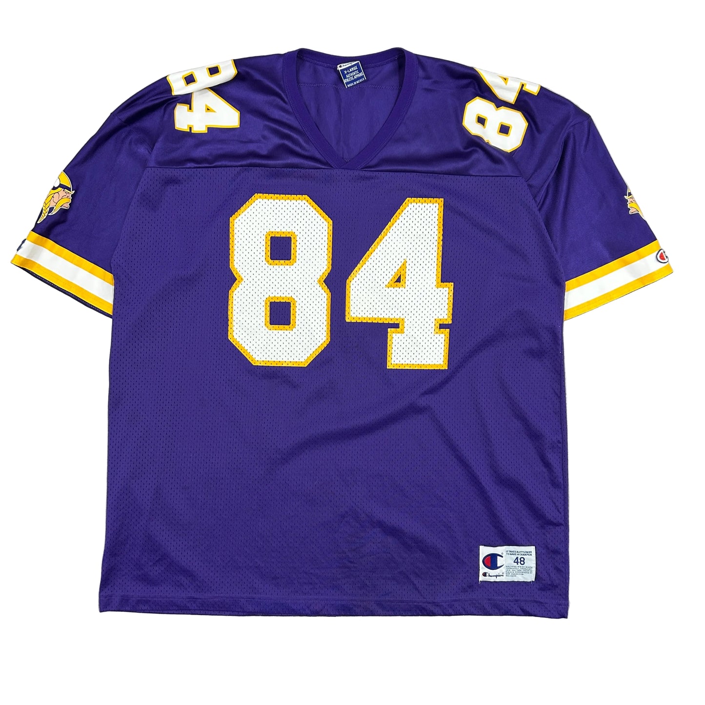 Vintage Champion x Minnesota Vikings #84 Randy Moss Authentic NFL Football Jersey