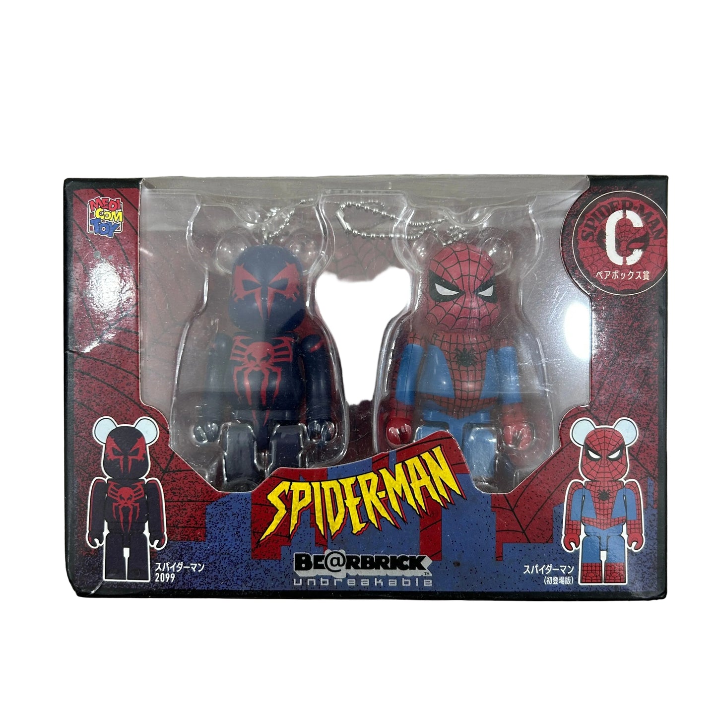 Bearbrick MEDICOM SPIDER-MAN SPIDER-MAN2099 FIGURES