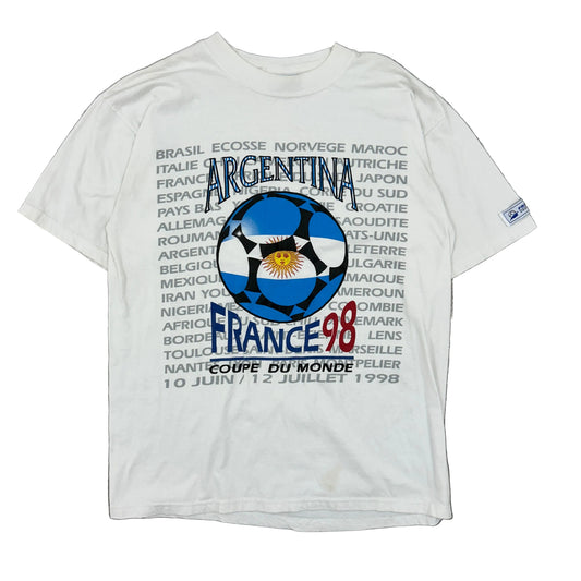Vtg Argentina World Cup USA 1994 Soccer Football Tee