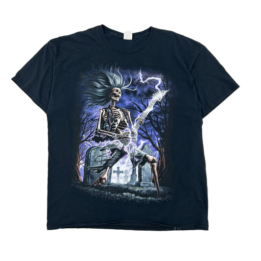 Y2k Skeleton Guitar Tee