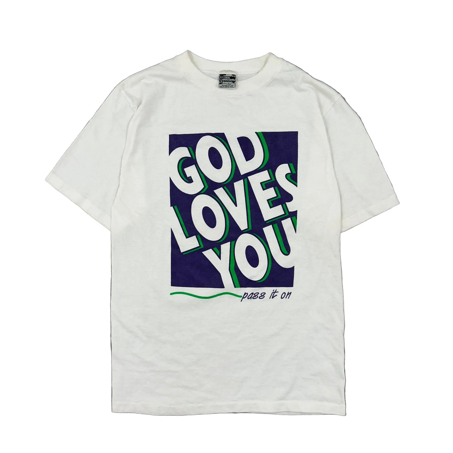 Vtg God Loves You Tee
