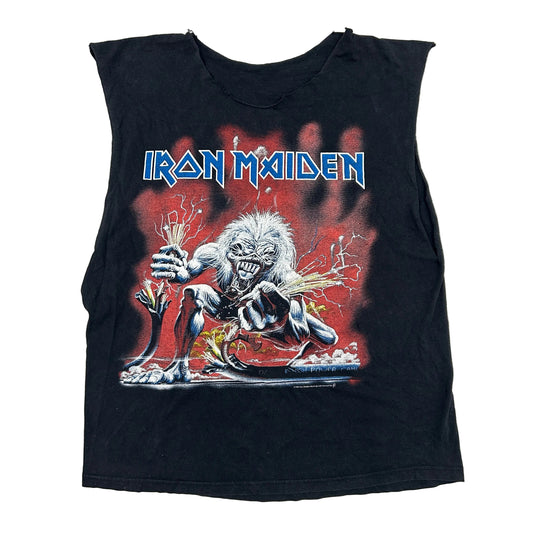 Vintage 90s Iron Maiden Cut Off Tee