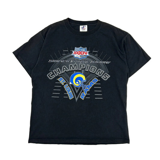 Vtg Y2K 2000 St. Louis Rams Super Bowl Champions Tee