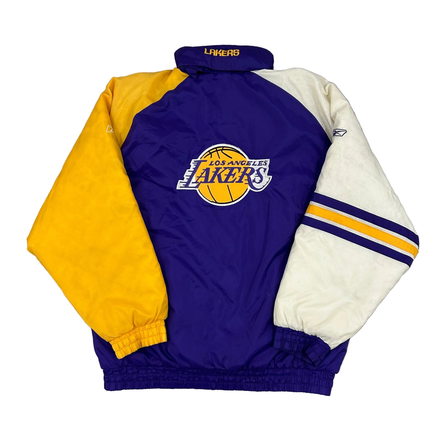 Vtg Lakers Rebook Puffer