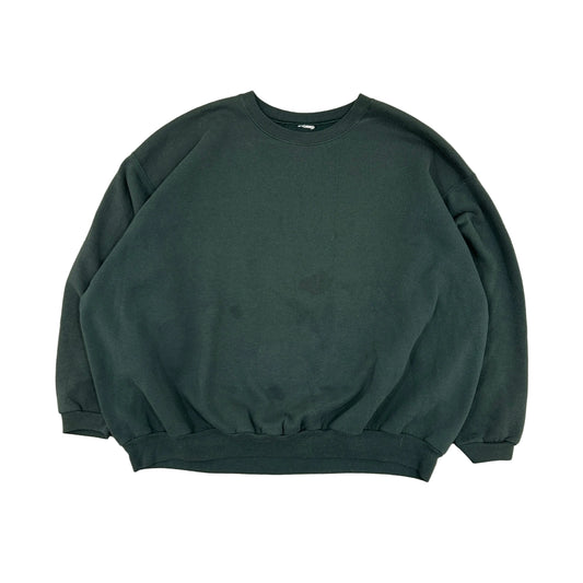 Vintage Jerzees Green Crew Neck Fleece Blank