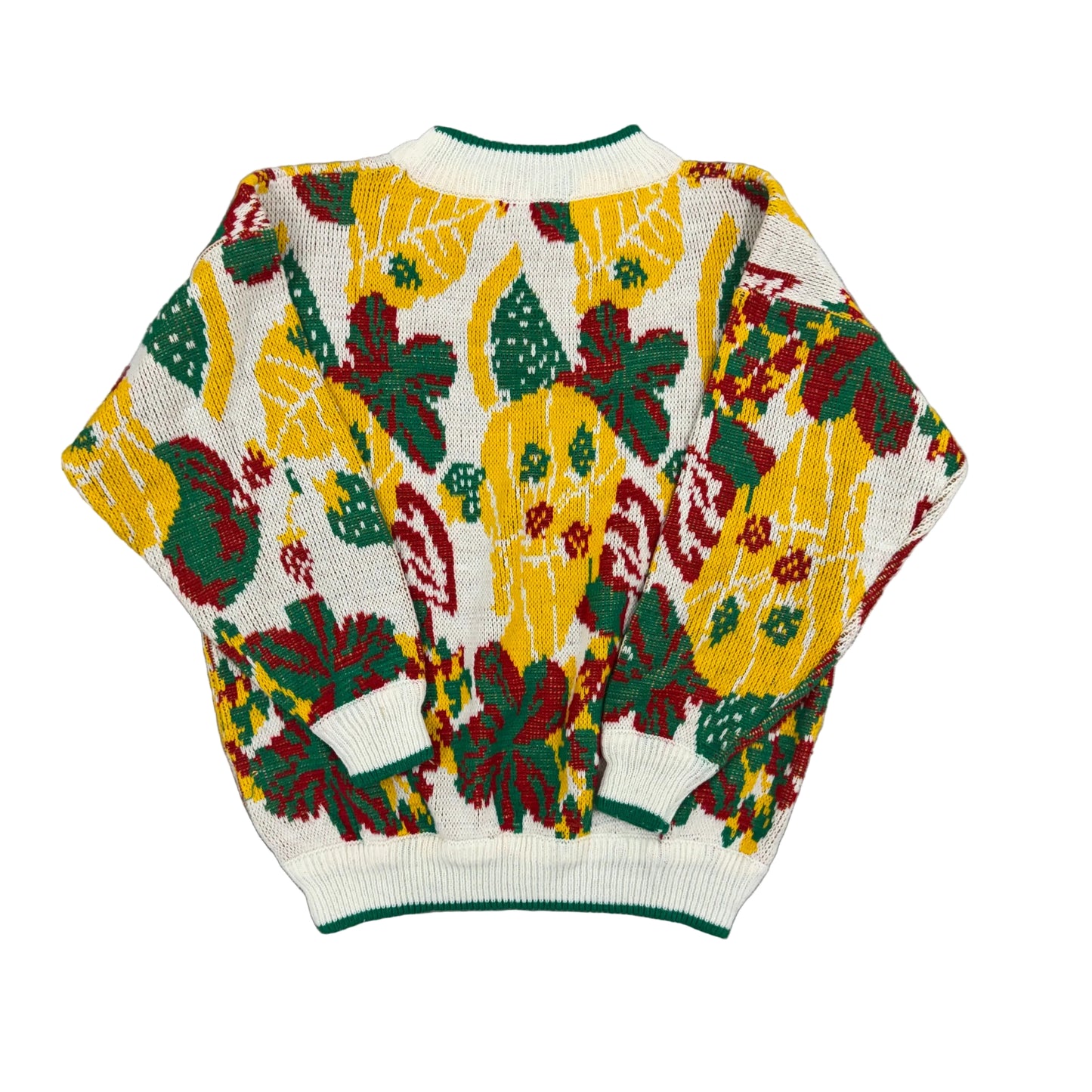 Knitted Green Yellow Sweater