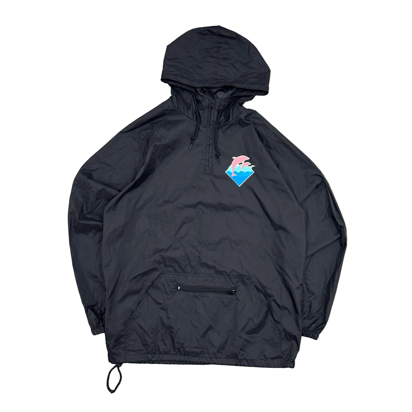 Pink Dolphin Black Windbreaker