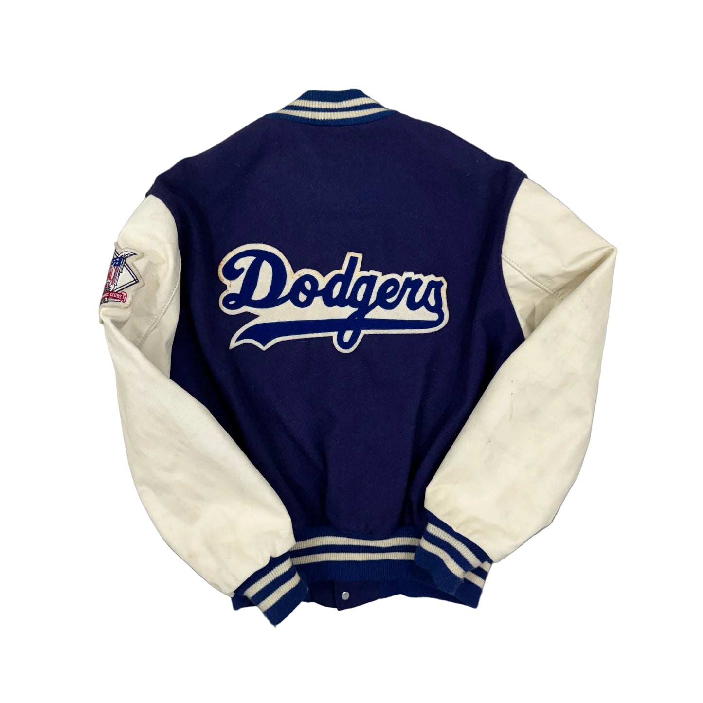Vtg DeLONG L.A. DODGERS Parade Double Sided Letterman Jacket