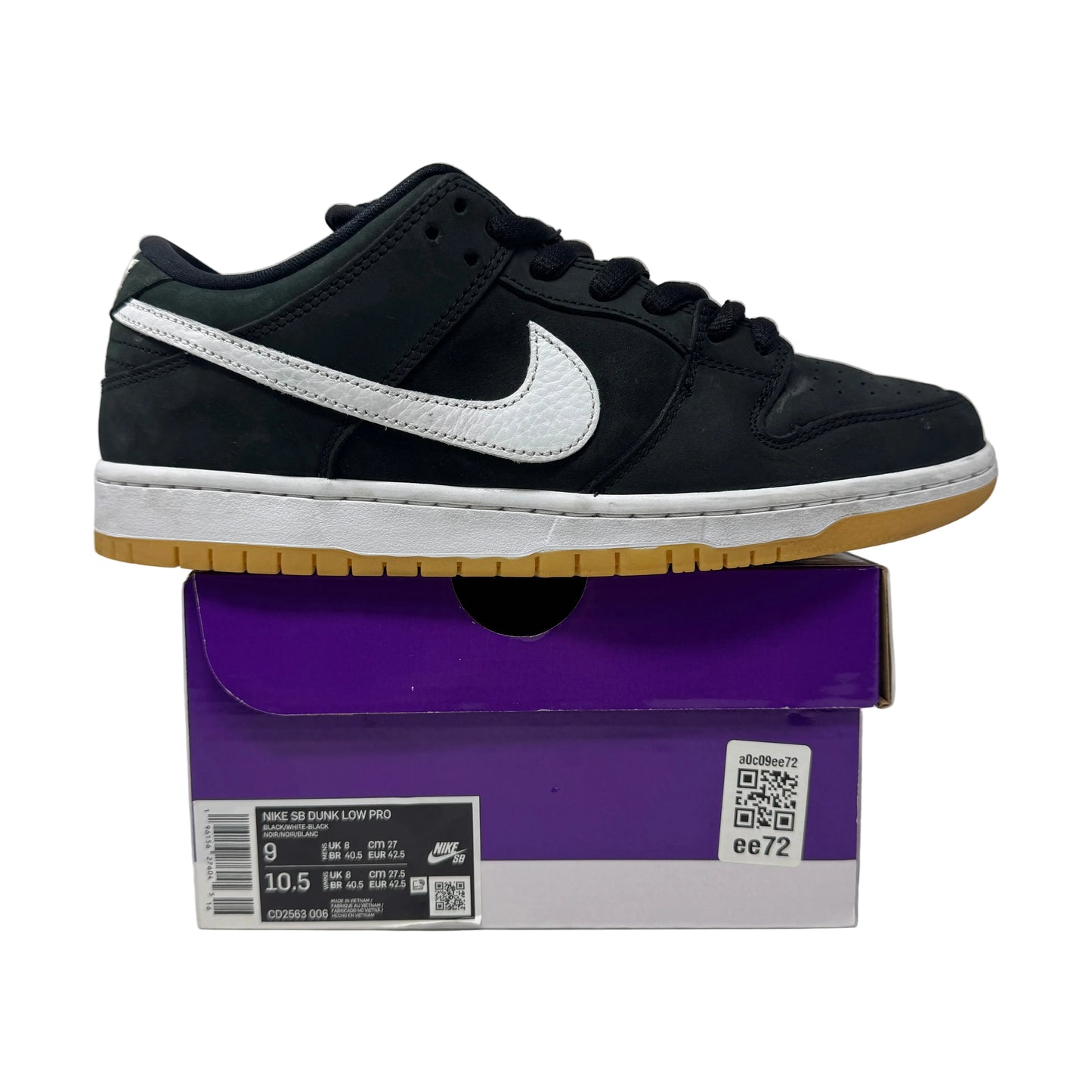 Nike SB Dunk Low Pro Black Gum
